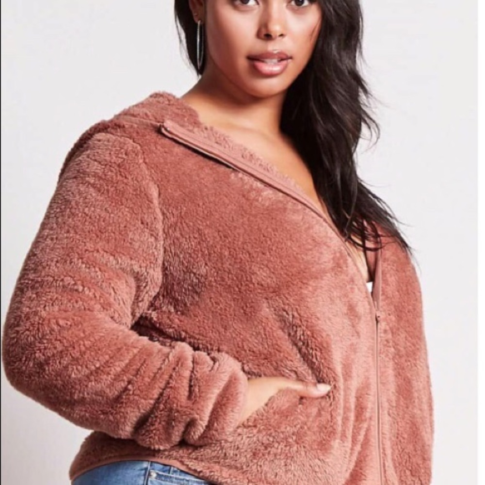 Forever 21 Furry Teddy Jacket